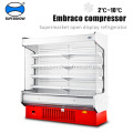 convenience store upright refrigerator display case